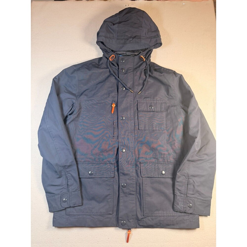 GAP Men's Hooded Utility Parka Field Jacket Navy Blue Size Medium